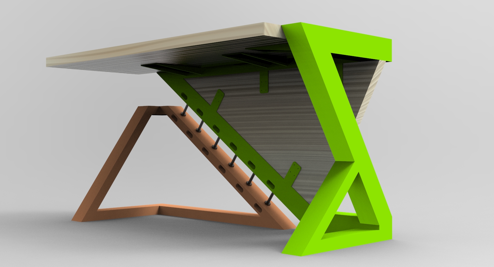 Макет DXF Стол №2 в стиле Лофт